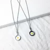 Cadenas Ins Dibujos animados creativos Sartén de acero inoxidable Collar de huevo escalfado Interesante Hip-hop para hombres y mujeres fritos