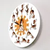 Wall Clocks Oven Bags For Cooking Chicken Clock Cute Cartoon Dog Home Living Room Decoration Dining Yoga Sand Watch 3 Min