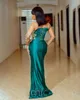 ASO EBI Mermaid Hunter Vestido de baile verde renda de renda à noite Festa formal Festa de segunda recepção Aniversário