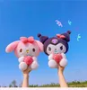 Wholesale new large size strawberry theme plush toys Kuromi Melody throw pillow gift indoor decoration