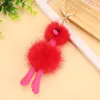 Nouveau porte-clés boule de poils multicolore en peluche autruche décoration suspendue en forme d'animal en peluche sac à dos porte-clés accessoires Y23158