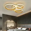 Lustres Circulaire Anneau Led Plafond Lustre Pour Petit Salon Chambre Étude Magasin Moderne Luminaires Décoration de La Maison