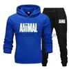 Herrspårar Herrens casual hoodie Nya herrtröjor varumärke Sportkläder Track Suit Men's Pullover tröja Hoodie Sports Pants Jogging X0627