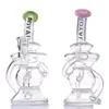 Rury palenia Royal Glass Hookahs Water Bong With Honey Perc Kolor warga Kobieta 14,5 mm Recycle Rigs DAB DOBRE DOBRY DOMOWE DHUMV