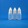 100 st 10 ml (1/3 oz) plastdropparflaskor Tamper Proof Caps Tips Safe LDPE E Vapor Cig Liquid 10 Ml GBOQD