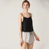 Damen-Nachtwäsche für Damen, weiblich, Sommer, Kunstseide, sexy V-Ausschnitt, Sling-Shorts, zweiteilige Pyjama-Sets, Damen-Pyjama aus Satin, 212906