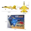 ElectricRC Aircraft SU 35 RC Airplane Radio Control RC Aircraft SU 27 RC Plane Remote Controlled Fighter Model Epp Foam Toys for Children Gift 230626