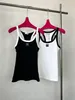 Kadın Tankları Camis Mektup Tomurcuk Pamuk-Karıştırıcı Tank Top Şort Tasarımcı Yoga Takım O yakalı kolsuz seks sütyen yelek bayanlar katı elastik femme yüksek kaliteli dokuma yelek p3