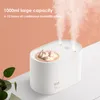 Humidifiers Mountain Rhyme Air Humidifier 3600mAh 1000ML Large Capacity Water Diffuser Home Office Desktop Night Light Large Fog Mist Maker 230627