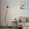 Golvlampor Minimalistisk app fjärrkontroll RGB LED Corner Lamp Dimble Fishing Light Nordic Decoration Standing For Living Bedroom