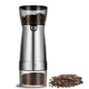 Manuella kaffekvarnar Uppgradera Portable Electric Coffee Grinder Type-C USB Charge Profession Rostfritt stål Slipning Kärnkaffebönor Grinder 230627