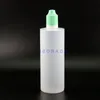 120 ml 100 stycken LDPE -plastdropparflaskor med dubbla bevis Caps Semitransparent ångprekebar match Vit grönt svart färglock MLHW