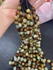 Kedjor Naturlig autentisering Hetian Jade Chain Raw Stone obearbetad pärlhalsbandsmycken Tillbehör för kvinnor hennes män