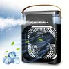 Electric Cooling Conditioner Fen, Portable Solar Rechargeable Ventilator Humidifier Air Water Cooler Mist Fan, Small Appliances, Summer Essential