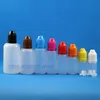 8 ML 100Pcs High Quality LDPE Plastic Dropper Bottles With Child Proof Caps & Tips Safe Squeezable bottle with short nipple Ijlel