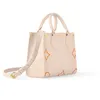 Designer Onthego Handtas tas Embossing Kleurrijke Tote Bags Schoudertas Crossbody Portemonnee Koppeling Echt leer Grote handtassen mode Brief bloem tote bag