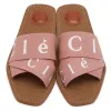 Designer damessandalen en -slippers Woody platte antislip casual kruisgeweven letterschoenen