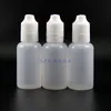 30 ML Double Proof Plastic Dropper Bottles 100PCS With tamper evident & Child Proof Safe Caps vapor squeezable bottle Wsnfk