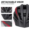 VICTGOAL Casque de vélo pour homme femme VTT Route Bicyc Casque D USB Rechargeab Light Mountain Road Bike Visor Casque de vélo HKD230626