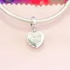Для Pandora Charms подлинные серебряные бусины 925 Pink Family Tree Flower Dangle Bead