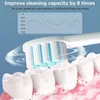Diş fırçası Sonic Elektrikli USB Şarj Şarj Edilebilir IPX7 Su Geçirmez Akıllı Beyazlatma Ultrasonik Otomatik Diş Temizleme 230627