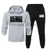 Herrspårar Herrens casual hoodie Nya herrtröjor varumärke Sportkläder Track Suit Men's Pullover tröja Hoodie Sports Pants Jogging X0627