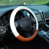 Steering Wheel Covers Cover For Women Standard 14.5 15 Inch Size Modern Comfy Grip Leather Car