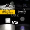 Barra de luz LED de 41 pulgadas para coche, barra cuadrada de luz de trabajo, 123W, 12V, 24V, todoterreno, camión, barco, 4x4, Atv, Suv, faros antiniebla de conducción