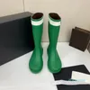 2023-designer Boots Women Rain Bott Bottle Kolor Sandały Grube dolne gumowe botki modowe buty platformowe rycerza