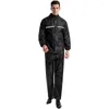 Racing Ensembles Cyclisme Manteau De Pluie Imperméable Coupe-Vent Randonnée Camping Imperméable Réfléchissant VTT Vélo De Route Veste Pantalon Costume Hommes Femmes Vêtements