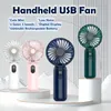 Digitale display USB Fan 4 versnellingen 3 snelheden oplaadbaar 1200 mAh mini -ventilator lage ruis handheld schattige kleine ventilator draagbare koelventilator