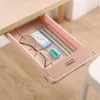 New Desktop Table Storage Drawer Case Hanging Paste Table Bottom Sundries Container Finishing Box Office Stationery Storage