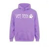 Moletom Masculino Vet Tech Engraçado Bonito Veterinário Formatura Hoodie Hip Hop Casual Manga Longa Camisas Camisola Para Roupas Adultos Outono