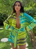 Casual Dresses hirigin Fashion Shirt Boho Striped Long Sleeve Button Down With Belt Ladies Outfits Summer Beach Style Women 221119