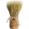 Fiori decorativi 50Pcs Spiga di grano reale Secchi naturali Regali di San Valentino Boho Decorazioni per la casa Articoli per feste Piccoli per l'artigianato