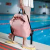 Ny torr våt separering Simning Bag Shoe Position Fitness Yoga Storage Bag Daily Leisure Ryggsäck för kvinnor