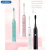 Toothbrush Electric Rechargeable Black White Sonic Teeth Brush Oral Hygiene IPX7 Waterproof Battery Model J208 230627