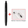 Перьевые ручки Smoothly Brand MAJOHN A1 Retro Matte Black Retractable Pen 04mm Fine Nib Press Ink for Writing Канцелярские принадлежности 230627