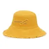 Moda Püskül Ağız Kadın Kova Şapka Yaz Bahar Geniş Ağız Erkek Balıkçı Şapka Pamuk Açık Plaj Seyahat Panama Kap güneş şapkaları