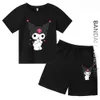 T-shirts Kuromi Tshirt Enfants Cool T-shirt garçons enfant vêtements filles À Manches Courtes D'été Tops T-shirts anime Mode narutoes t-shirt 230626