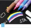 İşaretçiler 12/24 Renk Akrilik Boya Sanat İşaretçisi Kalem 23mm Uç İşaretler Kumaş Graffiti Cam Seramik Sanat Boyama Çizim Markeri Kalemi