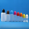 100 Pcs 5 ML LDPE Plastic Dropper Bottles With Child Proof Safe Caps and Tips Squeezable Bottle Vapor With short nipple Hpxek