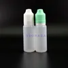 Flacon compte-gouttes en plastique Double Preuve 18 ML 100 Pièces Thief Safe Child Safety Caps Vapor Can Squeezable For E Cig Klffk