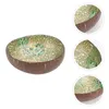 Bols noix de coco bol clé conteneur maison stockage Mini décor fruits plat assiette ornement conteneurs en bois