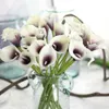الزهور المجففة 5pcs باقات Calla Lily Flores