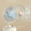 Diğer Ev Bahçe Tipi-c Şarj Edilebilir Salınımlı Kafa Açık Ofis Ev Kullanımı İçin Taşınabilir Mini Fan. 230626