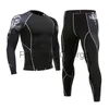 Men's Tracksuits Men's Gym Clothing Jogging suit Compression MMA rashgard Male Long johns Winter Thermal underwear Sports suit Brand Clothing 4XL x0627