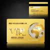 Kaarten 200pcs PVC Plastic visitekaartje Custom VIP Credit lidmaatschapskaart Print Gold Convex Barcode Waterdicht aan beide zijden afdrukken