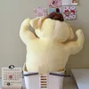 Plush Dolls 58cm Cute Cartoon Kawaii Sanrioed Pompompurins Funny Chest Muscle Abdominal Muscle Pillow Doll Plush Toy Birthday Gift 230626