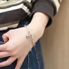 INS Französisch Justine Metall Kette Ball Anhänger Geometrische OT Schnalle Armband Für Frauen Modische Klassische Schmuck Charme